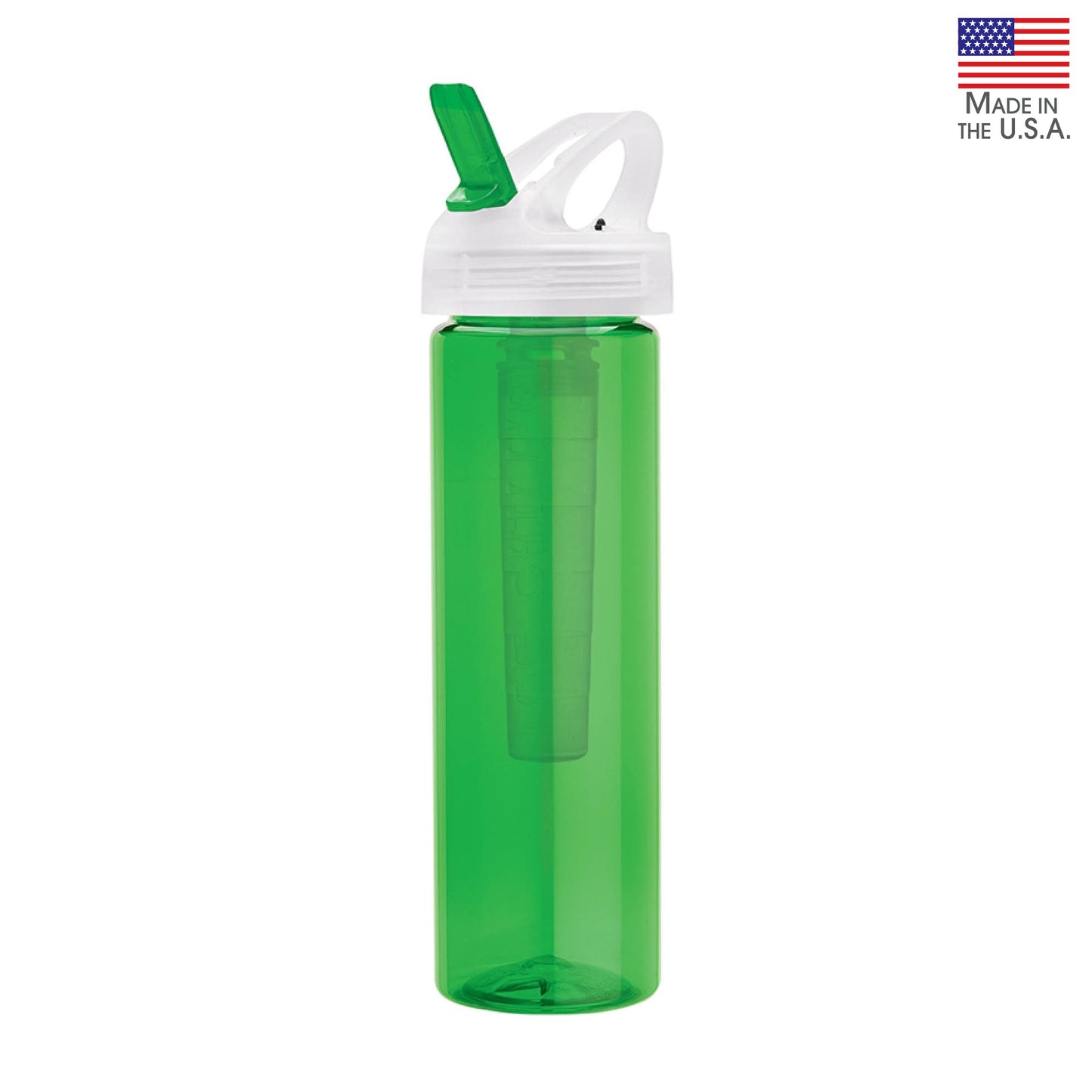 Laguna 32 oz. PET Bottle with Flip Spout & Ice Stick