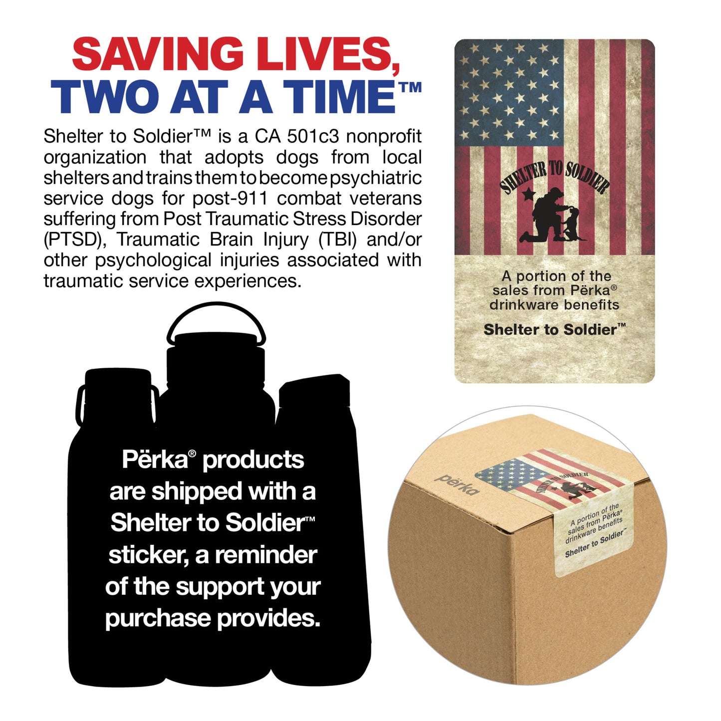 Perka® Roak 24 oz. 304 SS Bottle w/ Copper Lining