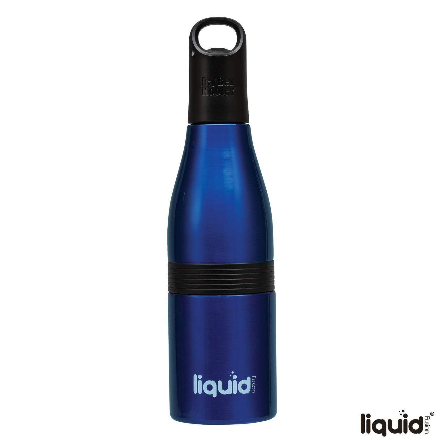 Liquid Fusion® Icy Bev Kooler® 22 oz. 3-In-1 Double Wall Stainless Steel Bottle