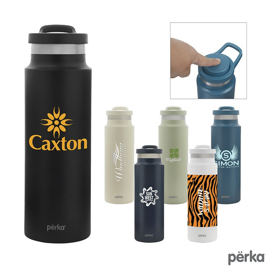 N/A Perka® Monroe 24 oz. Double Wall Recycled Stainless Steel Water Bottle
