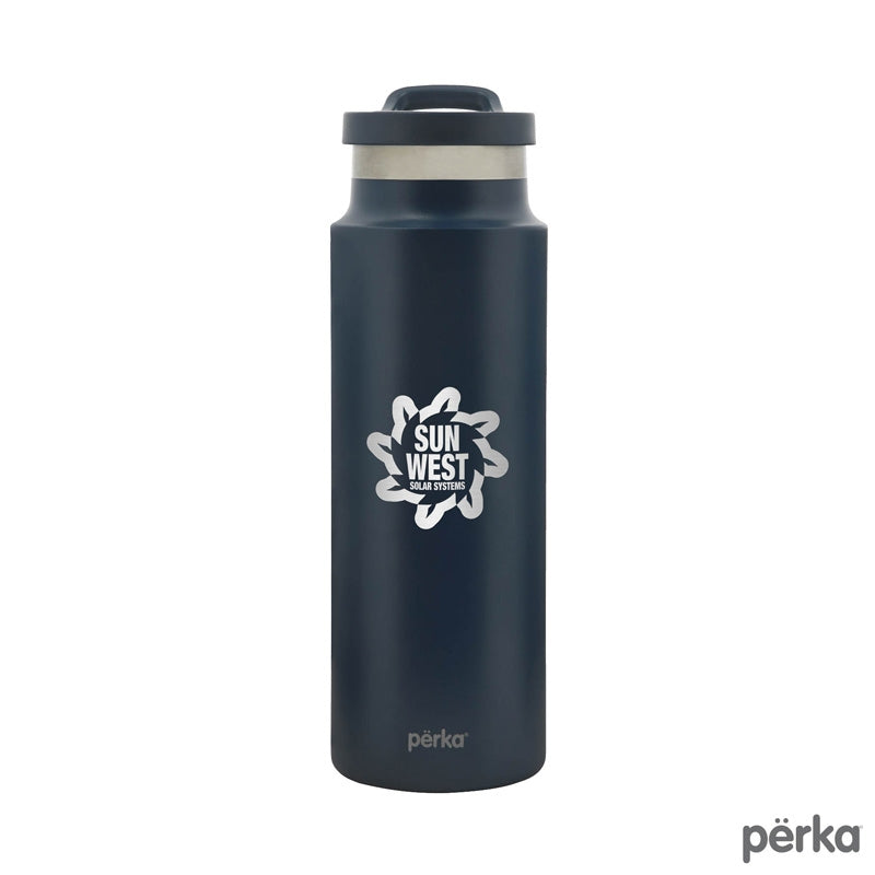 Perka® Monroe 24 oz. Double Wall Recycled Stainless Steel Water Bottle