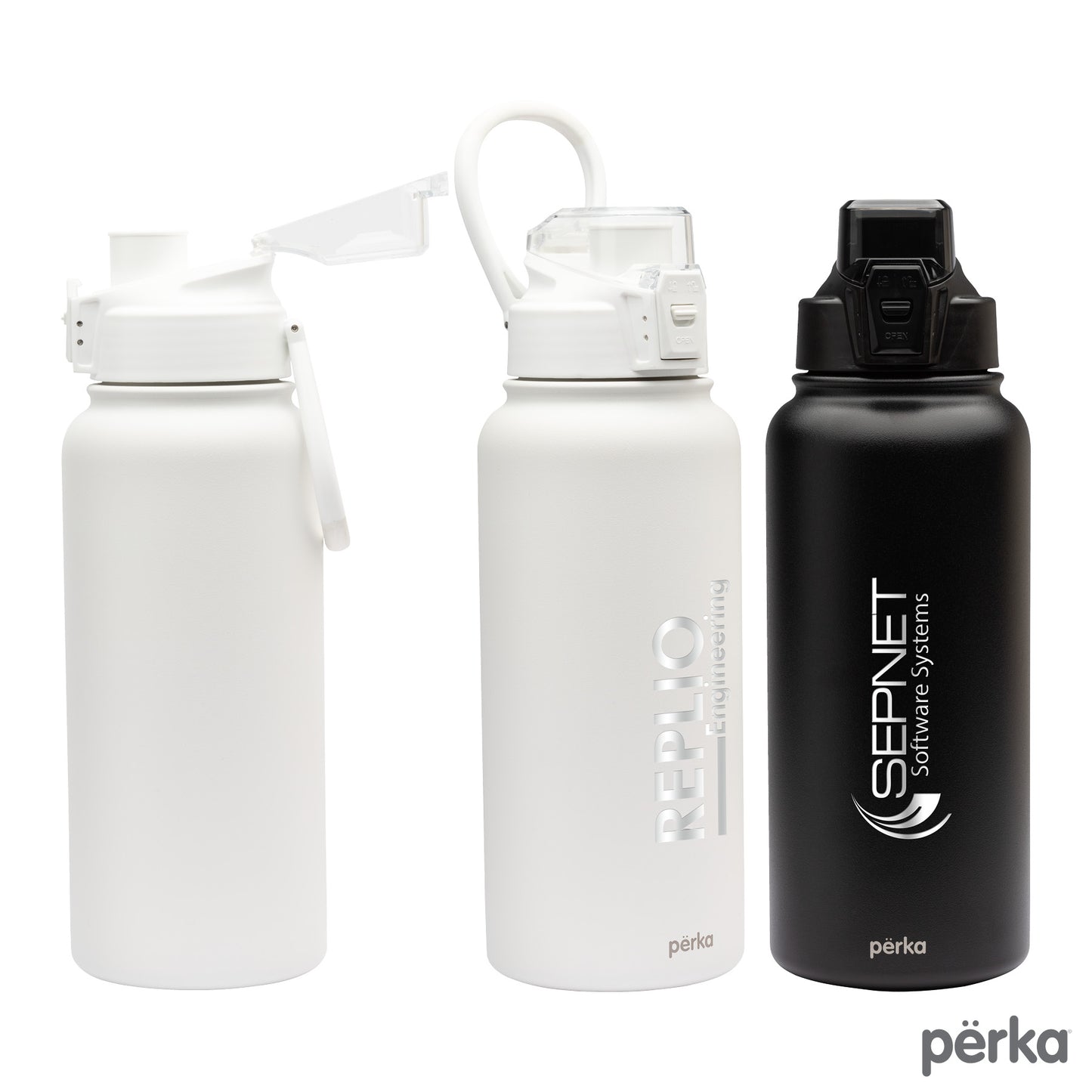 Perka® Rex 32 oz. Double Wall, Stainless Steel Water Bottle