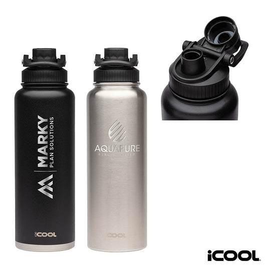 N/A iCOOL® Durango 40 oz. Double Wall, Stainless Steel Water Bottle