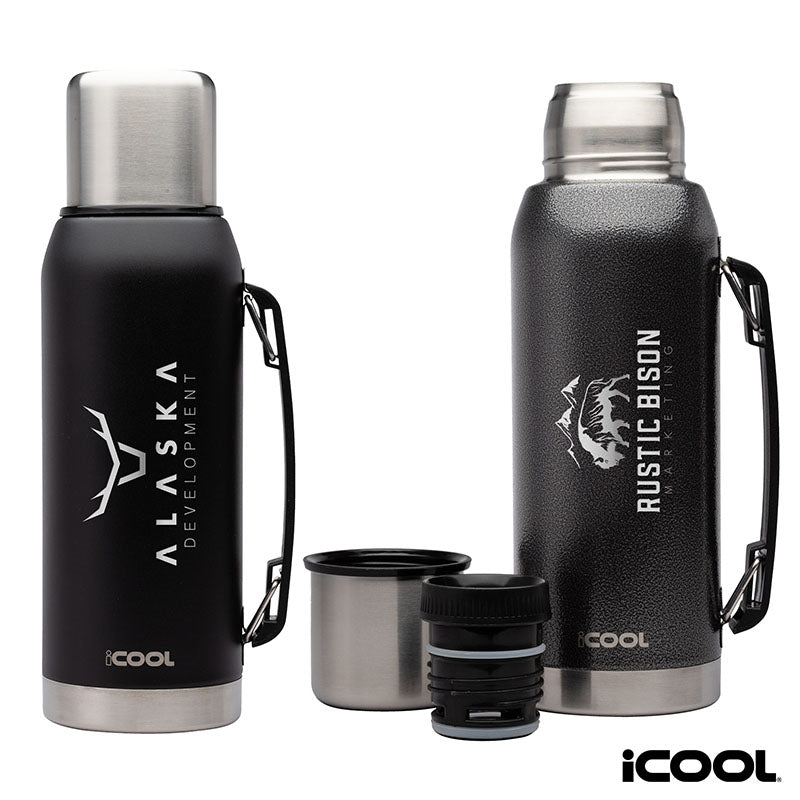 N/A iCOOL® Silverton 34 oz. Double Wall, Stainless Steel Water Bottle