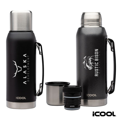 N/A iCOOL® Silverton 34 oz. Double Wall, Stainless Steel Water Bottle