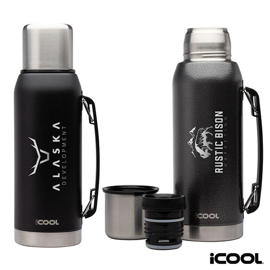 N/A iCOOL® Silverton 34 oz. Double Wall, Stainless Steel Water Bottle