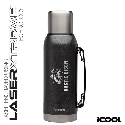 iCOOL® Silverton 34 oz. Double Wall, Stainless Steel Water Bottle