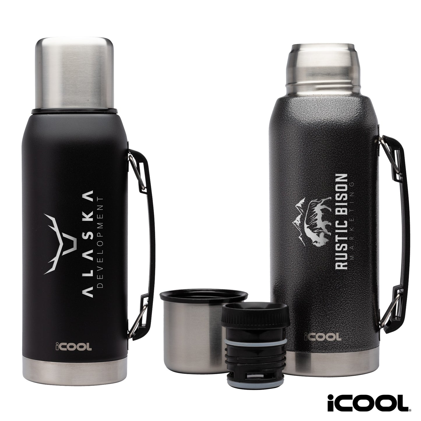 iCOOL® Silverton 34 oz. Double Wall, Stainless Steel Water Bottle