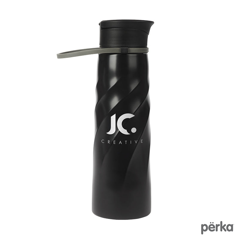 Perka® Tristan 34 oz./1L Single Wall Stainless Steel Sport Bottle