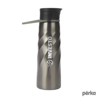 Perka® Tristan 34 oz./1L Single Wall Stainless Steel Sport Bottle
