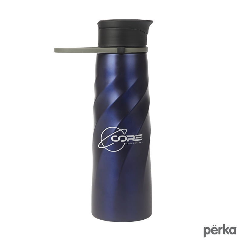 Perka® Tristan 34 oz./1L Single Wall Stainless Steel Sport Bottle