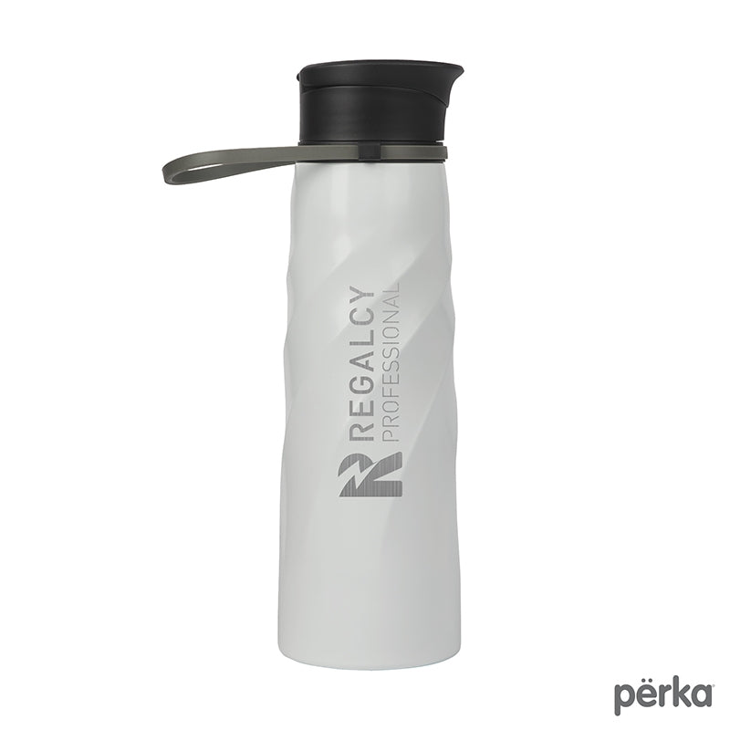 Perka® Tristan 34 oz./1L Single Wall Stainless Steel Sport Bottle