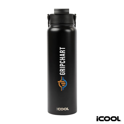 iCOOL® Glenwood 35 oz. Double Wall, Recycled Stainless Steel Water Bottle