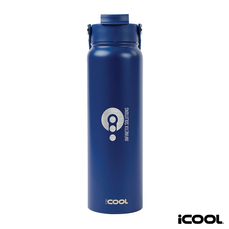 iCOOL® Glenwood 35 oz. Double Wall, Recycled Stainless Steel Water Bottle