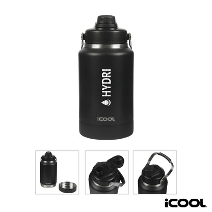 iCOOL® Mariposa 64 oz. Double Wall Stainless Steel Jug w/ Bowl