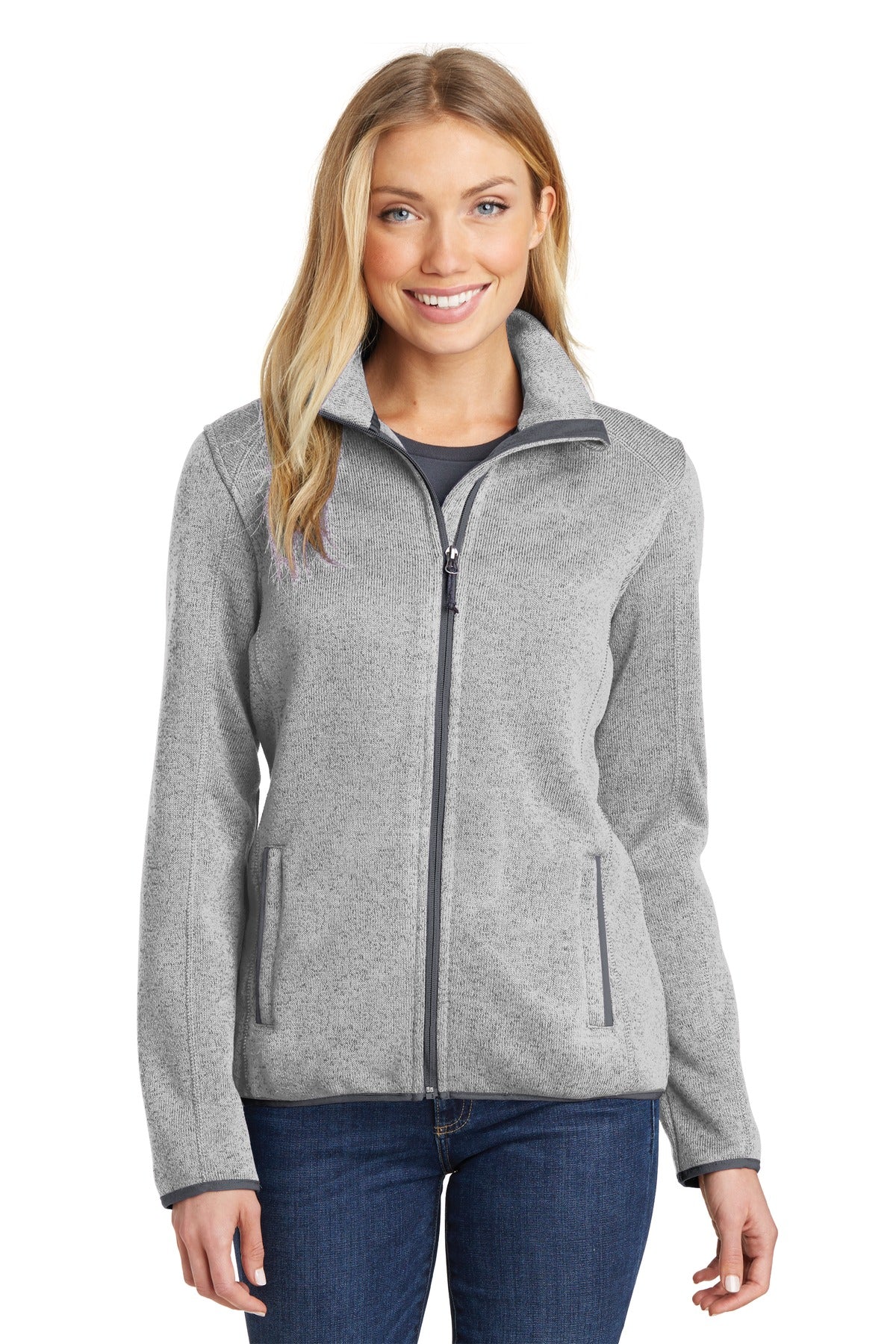 Port Authority Women's Sweater Fleece Jacket. L232