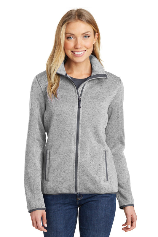 Port Authority Women's Sweater Fleece Jacket. L232