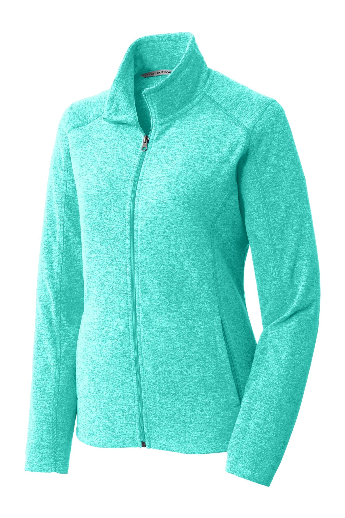 Port Authority Women's Heather Microfleece Full-Zip Jacket. L235