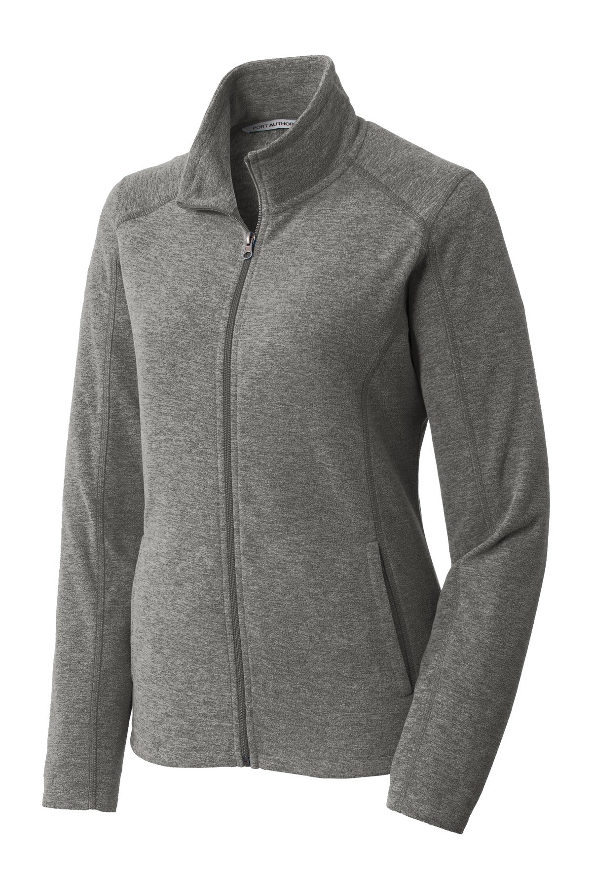 Port Authority Women's Heather Microfleece Full-Zip Jacket. L235