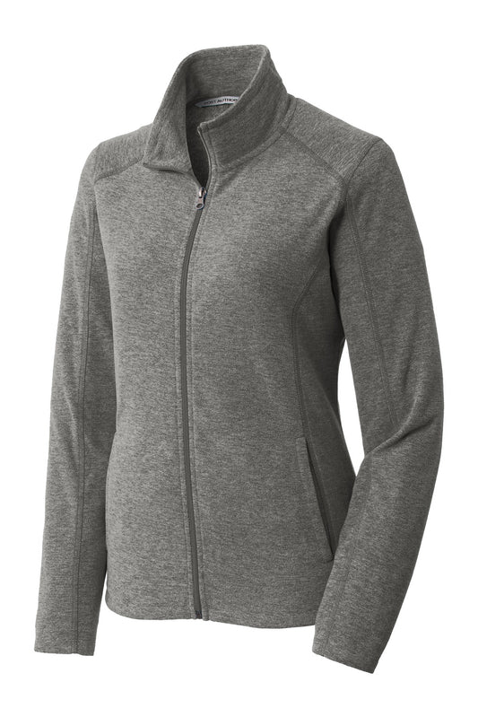 Port Authority Women's Heather Microfleece Full-Zip Jacket. L235
