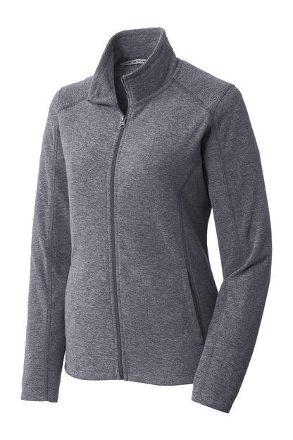 Port Authority Women's Heather Microfleece Full-Zip Jacket. L235