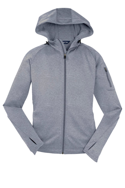 Sport-Tek Women's Tech Fleece Full-Zip Hooded Jacket. L248