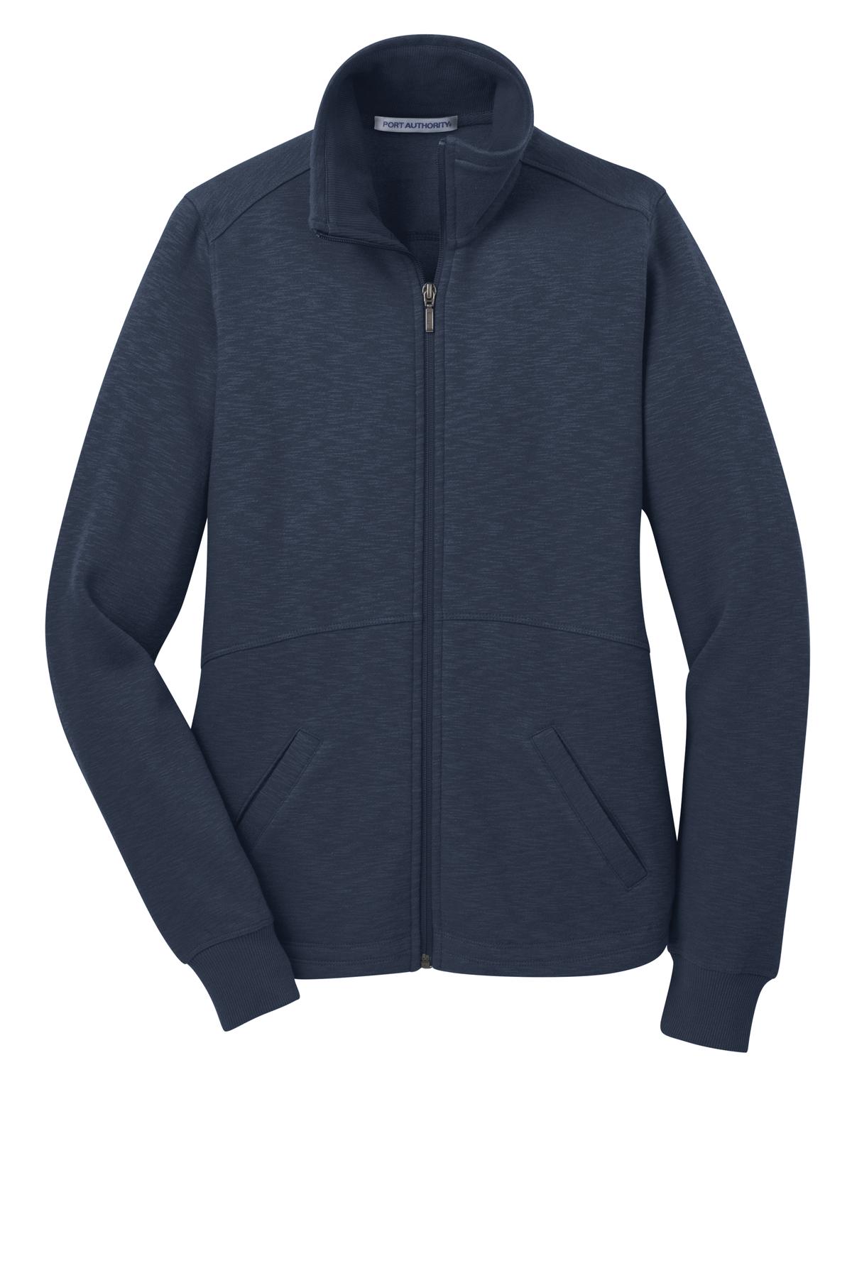 Port Authority Women's Slub Fleece Full-Zip Jacket. L293