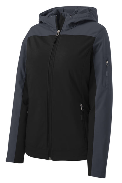 Port Authority Women's Hooded Core Soft Shell Jacket. L335