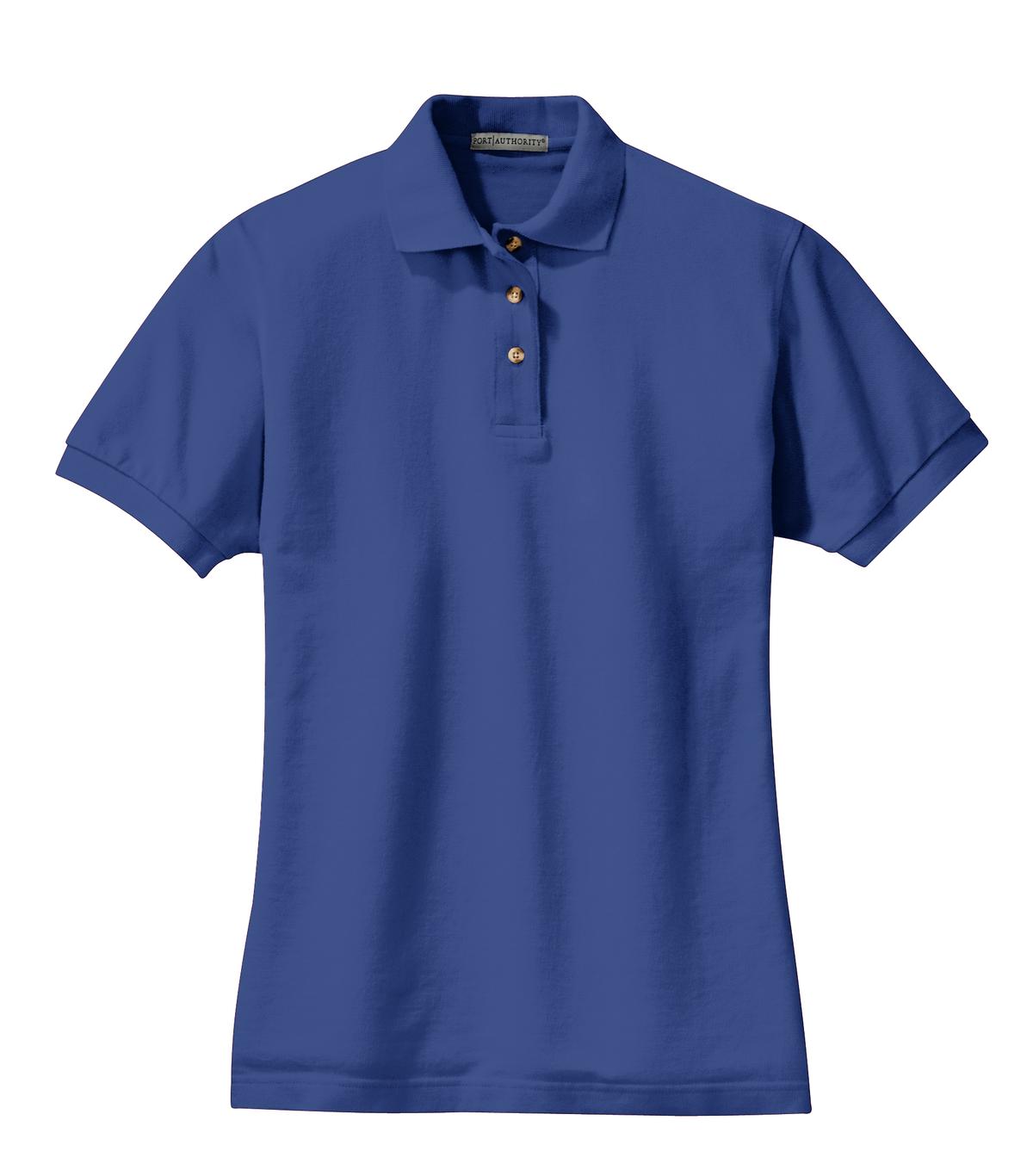 Port Authority Women's Heavyweight Cotton Pique Polo. L420