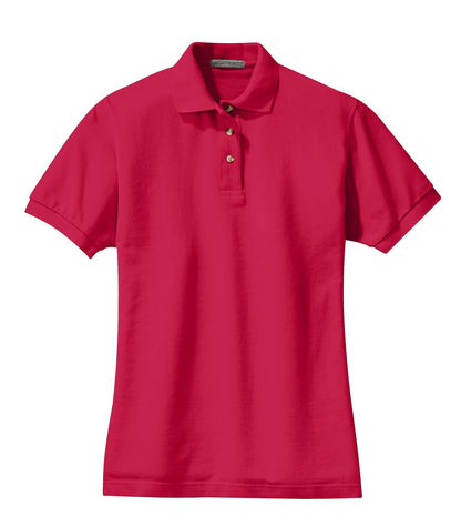 Port Authority Women's Heavyweight Cotton Pique Polo. L420