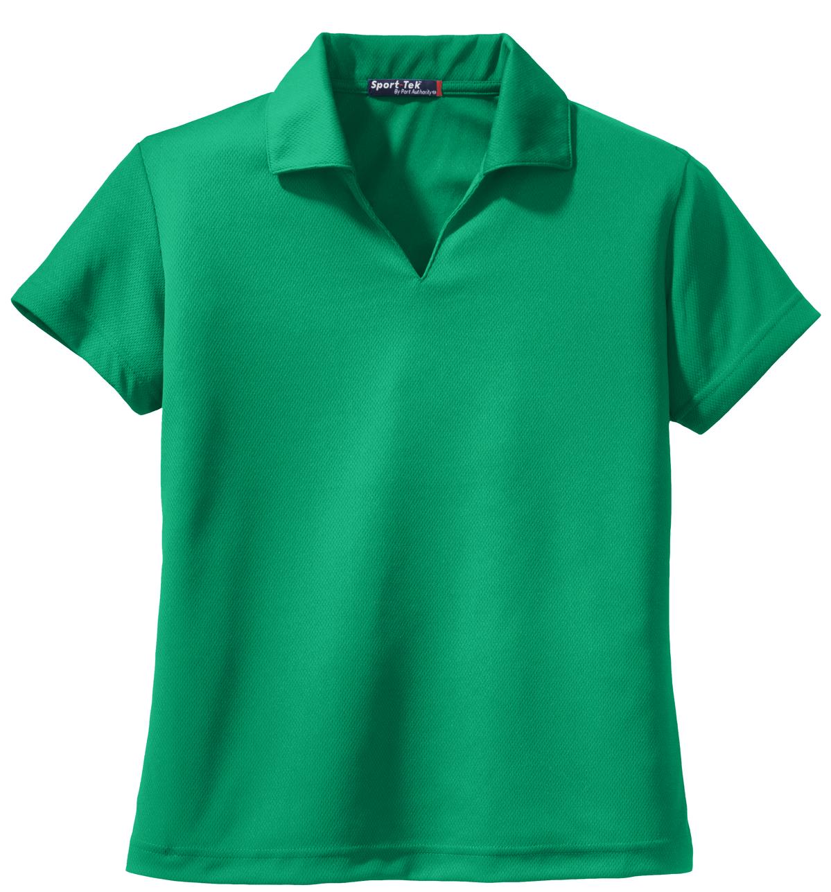 Sport-Tek Women's Dri-Mesh V-Neck Polo. L469