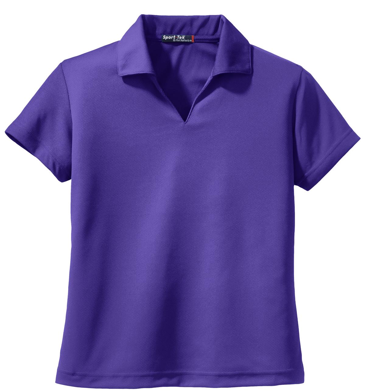 Sport-Tek Women's Dri-Mesh V-Neck Polo. L469