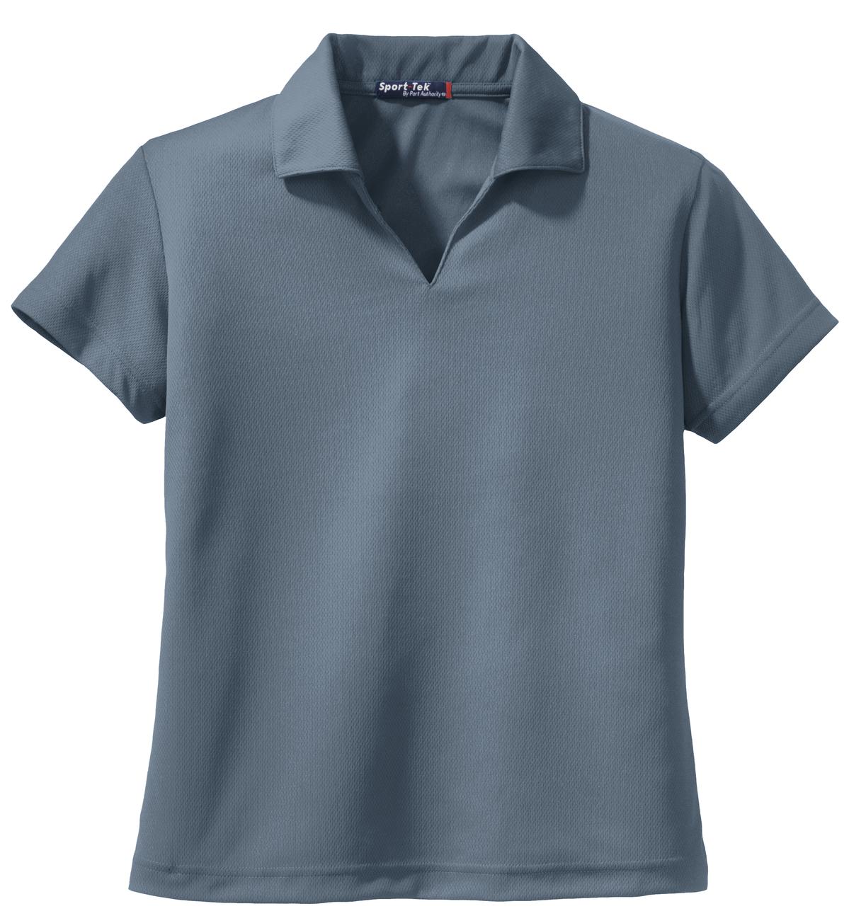 Sport-Tek Women's Dri-Mesh V-Neck Polo. L469