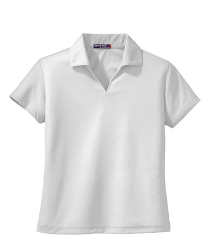 Sport-Tek Women's Dri-Mesh V-Neck Polo. L469