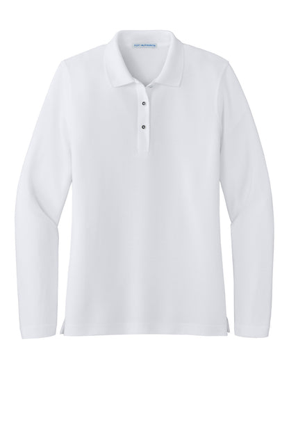 Port Authority Women's Silk Touch Long Sleeve Polo. L500LS