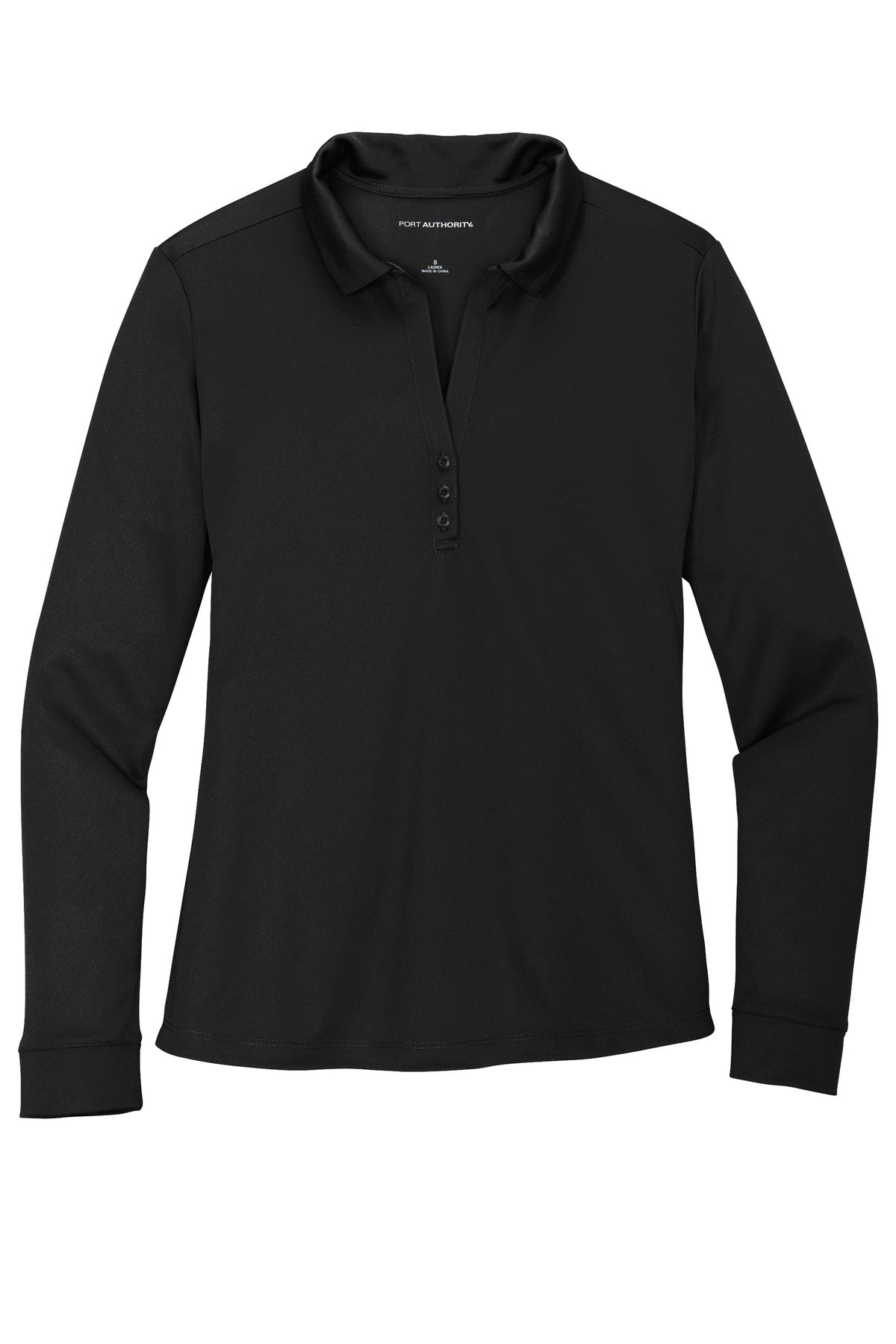 Port Authority Women's Silk Touch Performance Long Sleeve Polo. L540LS