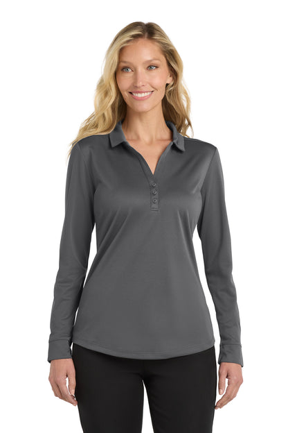Port Authority Women's Silk Touch Performance Long Sleeve Polo. L540LS
