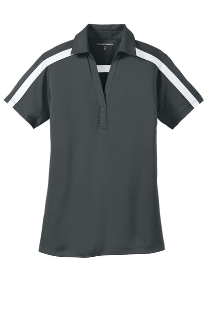 Port Authority Women's Silk Touch Performance Colorblock Stripe Polo. L547