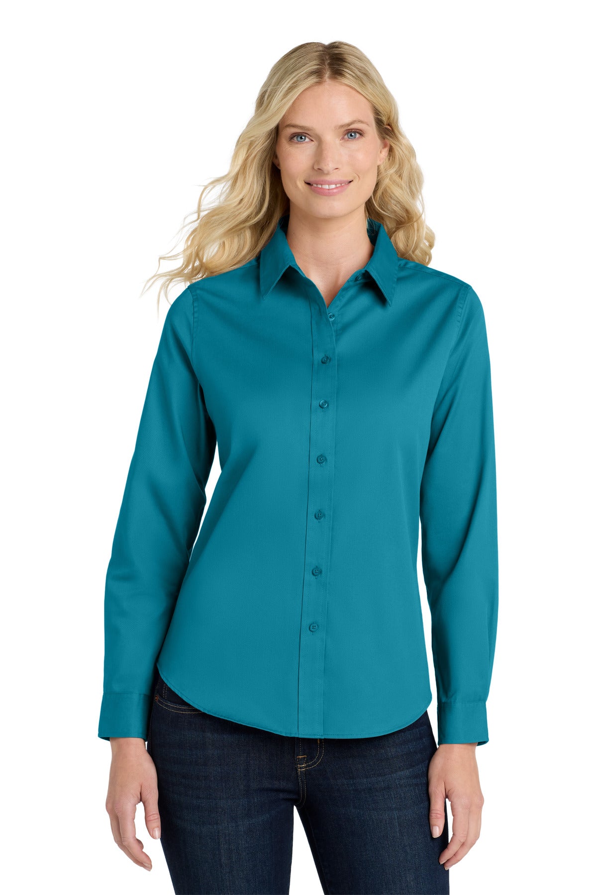 SanMar L608_tealgreen_model_front.jpg