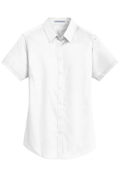 Port Authority Women's Short Sleeve SuperPro Twill Shirt. L664