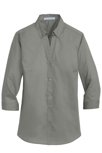 Port Authority Women's 3/4-Sleeve SuperPro Twill Shirt. L665