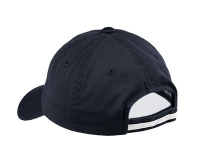 Port Authority Sandwich Bill Cap with Striped Closure. C830