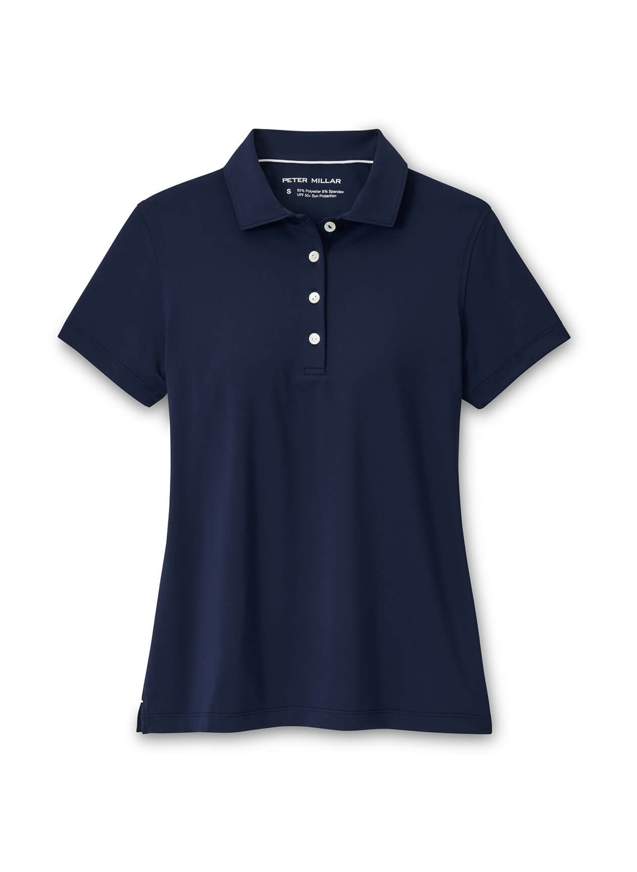 Peter Millar Women's Short-Sleeve Button Polo - Black - XL