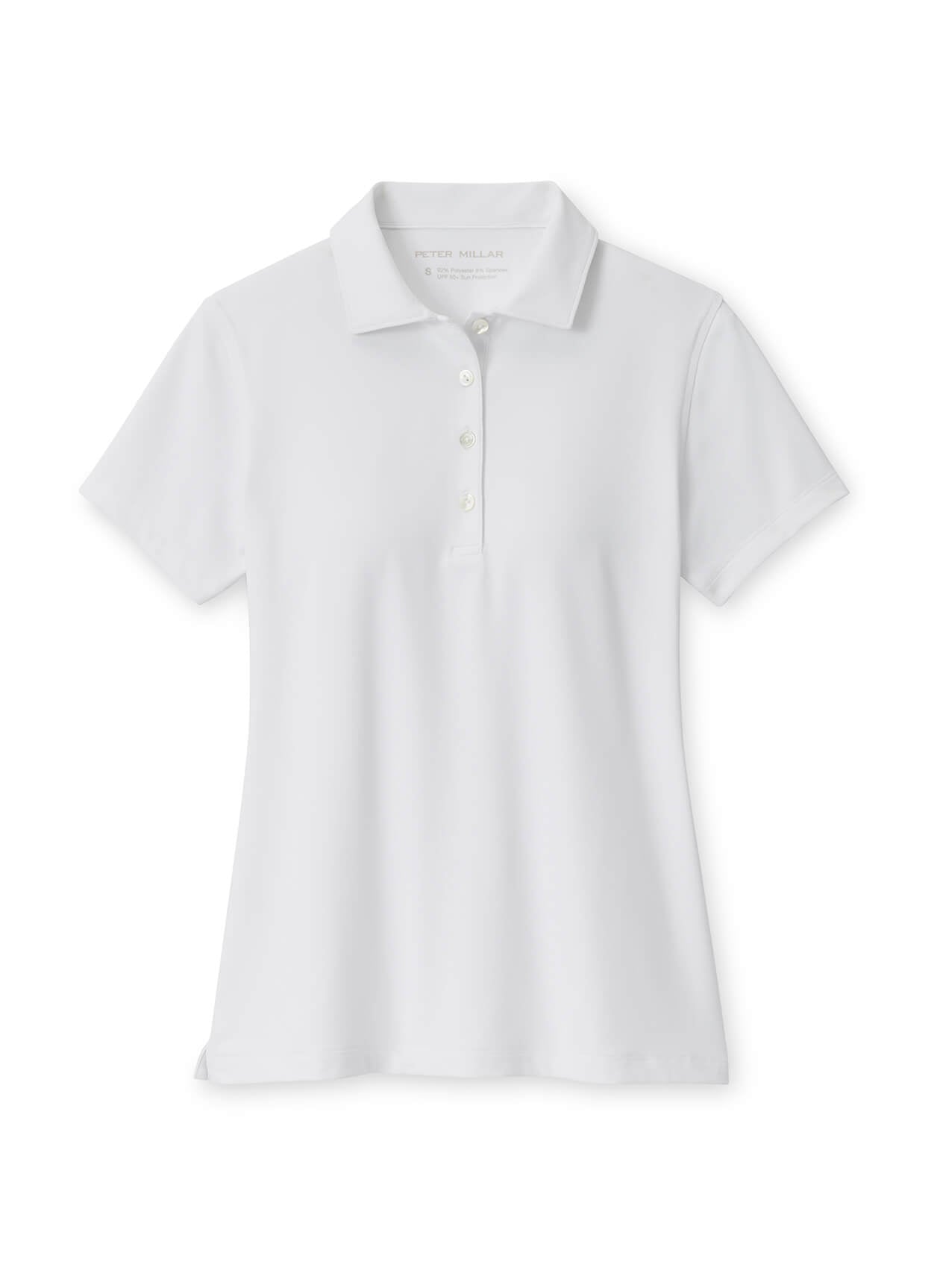 Peter Millar Women's Short-Sleeve Button Polo - Black - XXL