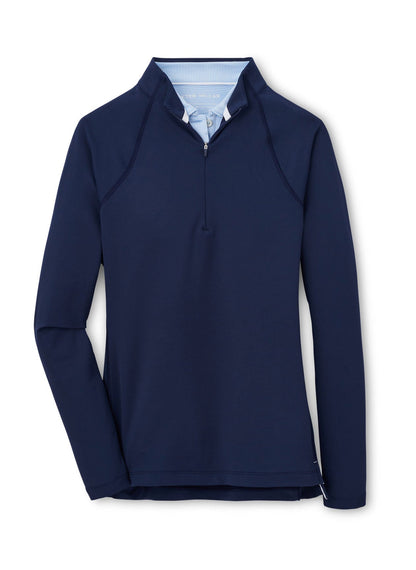 Peter Millar Women's Raglan Sleeve Perth Layer Quarter-Zip - Navy - XS