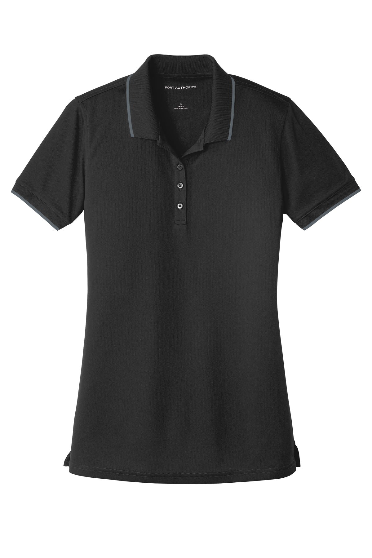 Port Authority Women's Dry Zone UV Micro-Mesh Tipped Polo. LK111