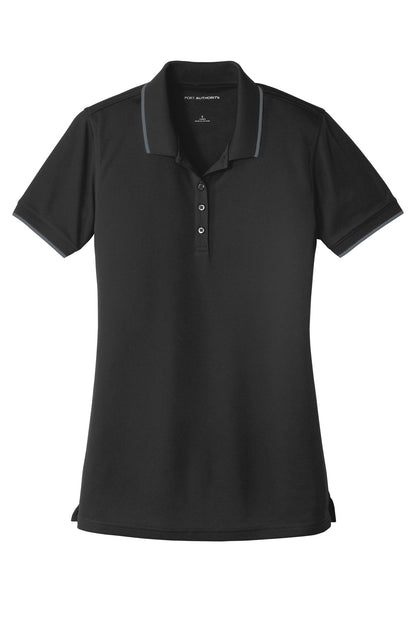 Port Authority Women's Dry Zone UV Micro-Mesh Tipped Polo. LK111