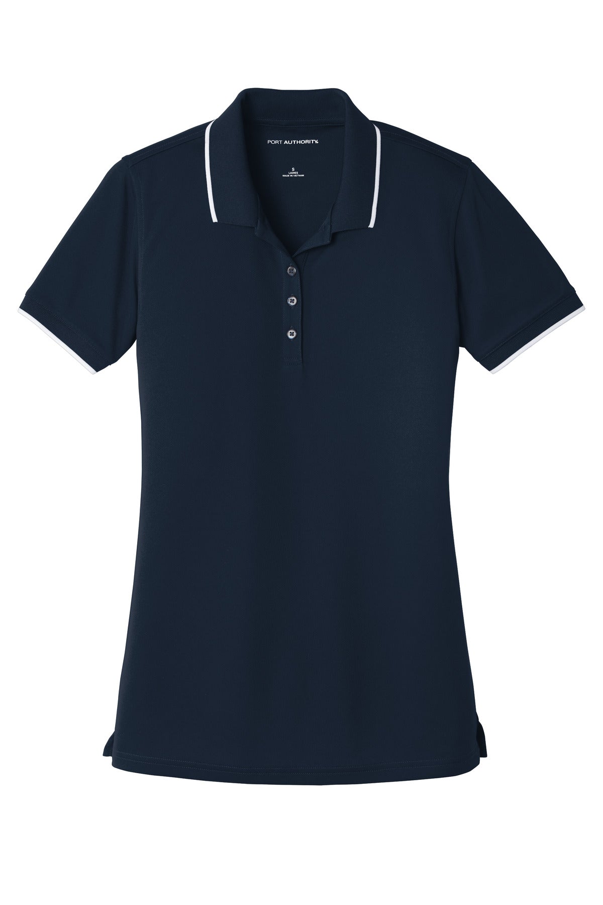 Port Authority Women's Dry Zone UV Micro-Mesh Tipped Polo. LK111