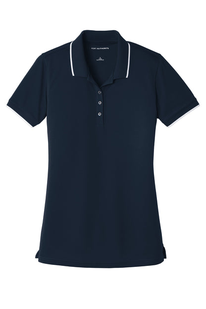 Port Authority Women's Dry Zone UV Micro-Mesh Tipped Polo. LK111