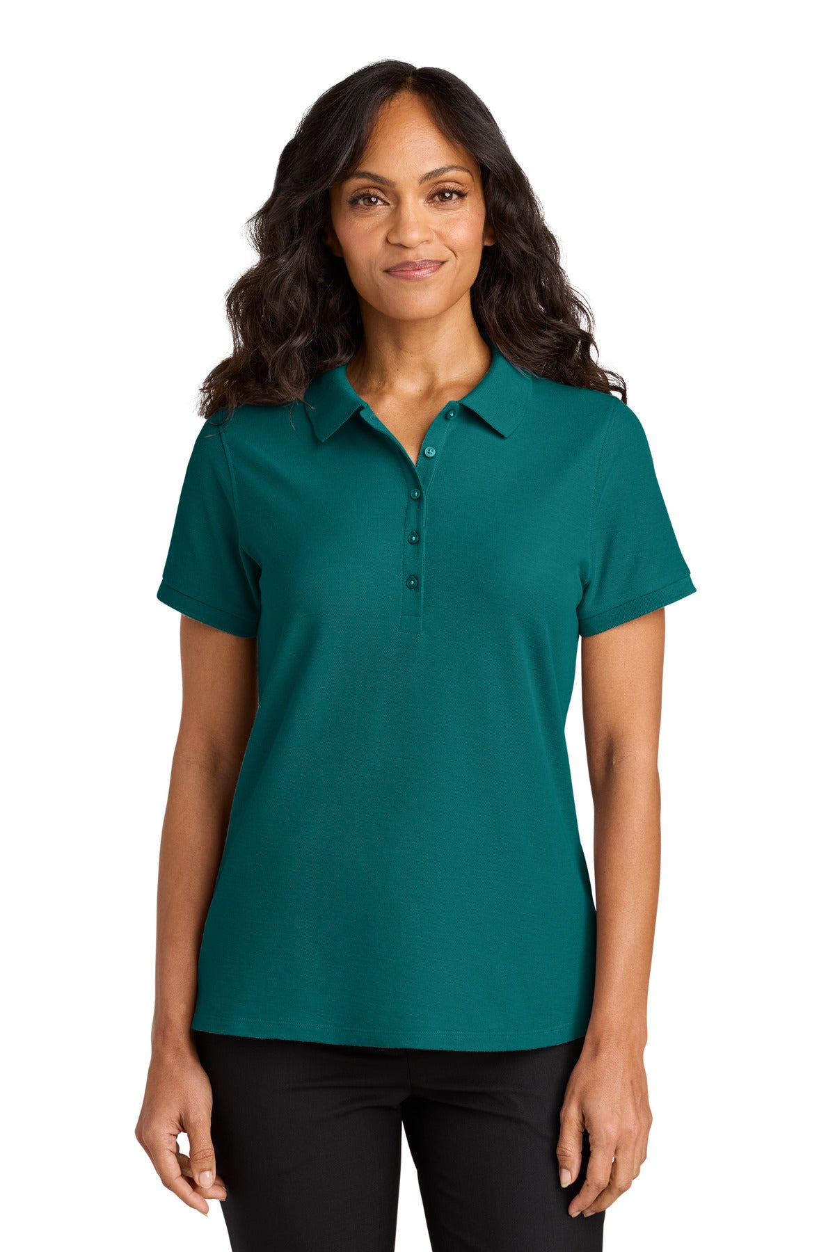 SanMar LK200_tealgreen_model_front.jpg